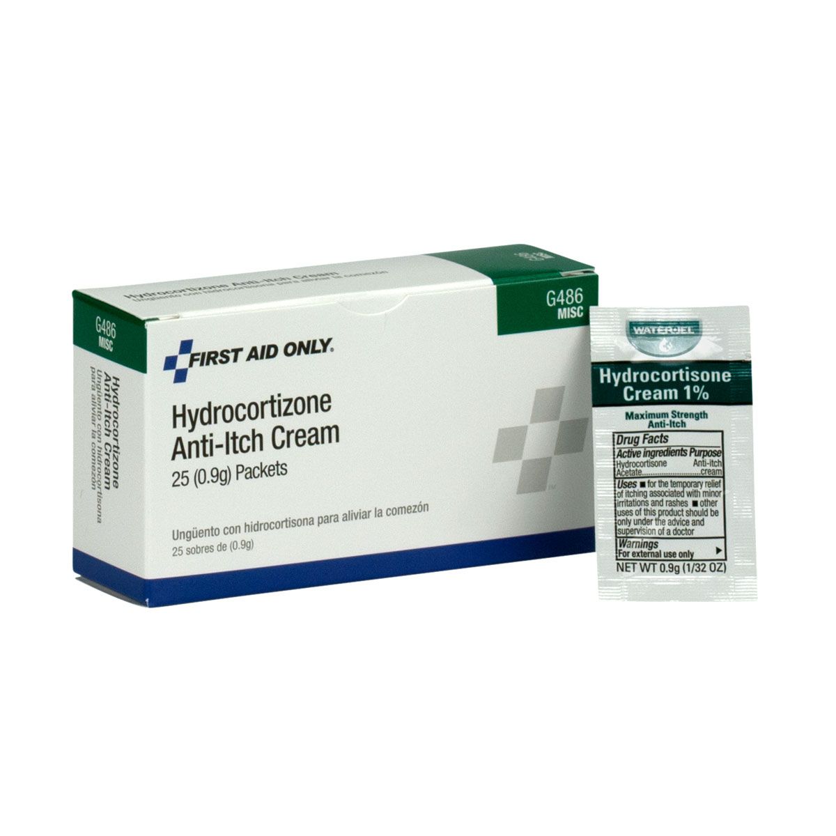 First Aid Only Hydrocortisone Cream 25 Per Box Case of 30 Boxes G486 First Aid Only Hydrocortisone Cream 25 Per Box Case of 30 Boxes G486